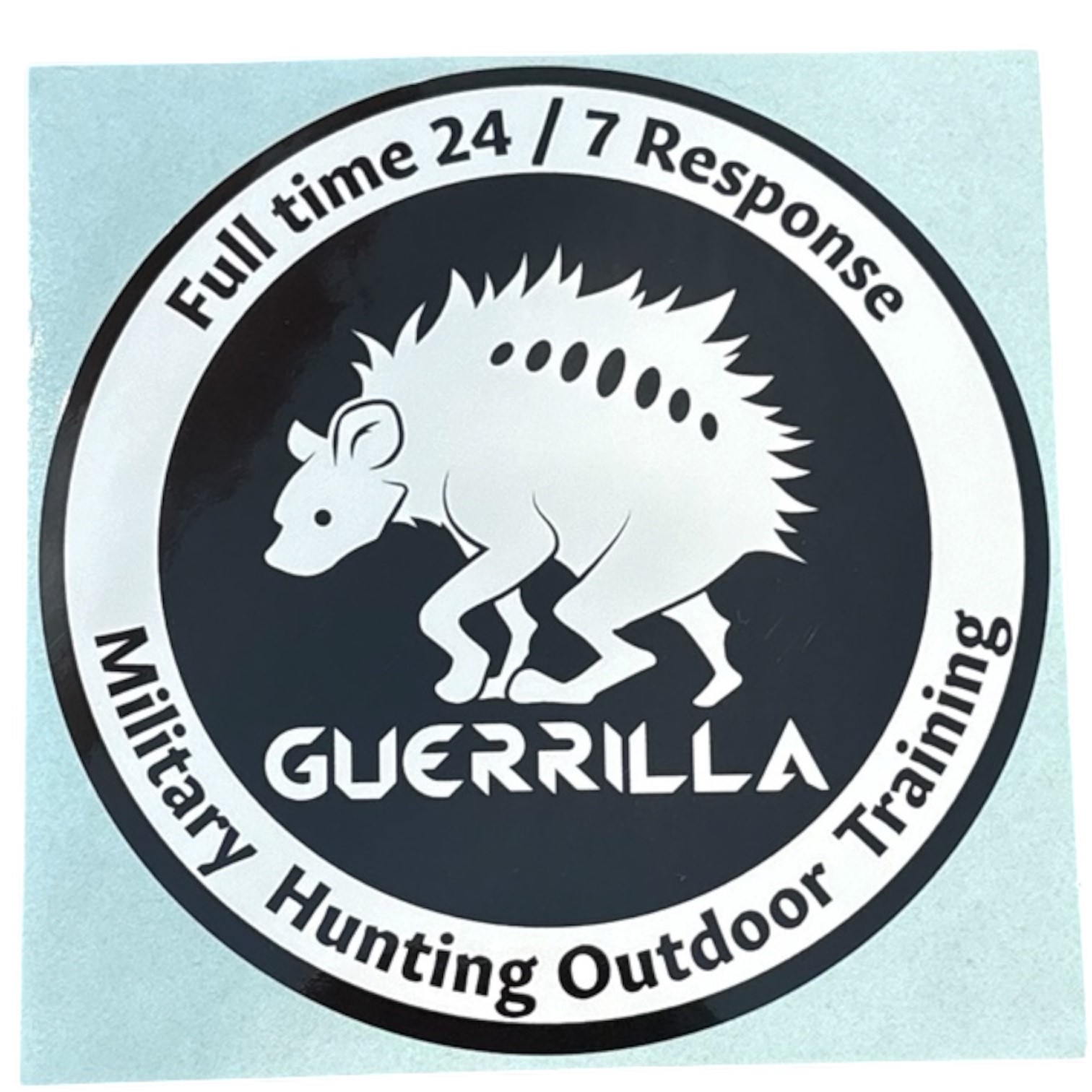GUERRILLA　ステッカー　黒×白